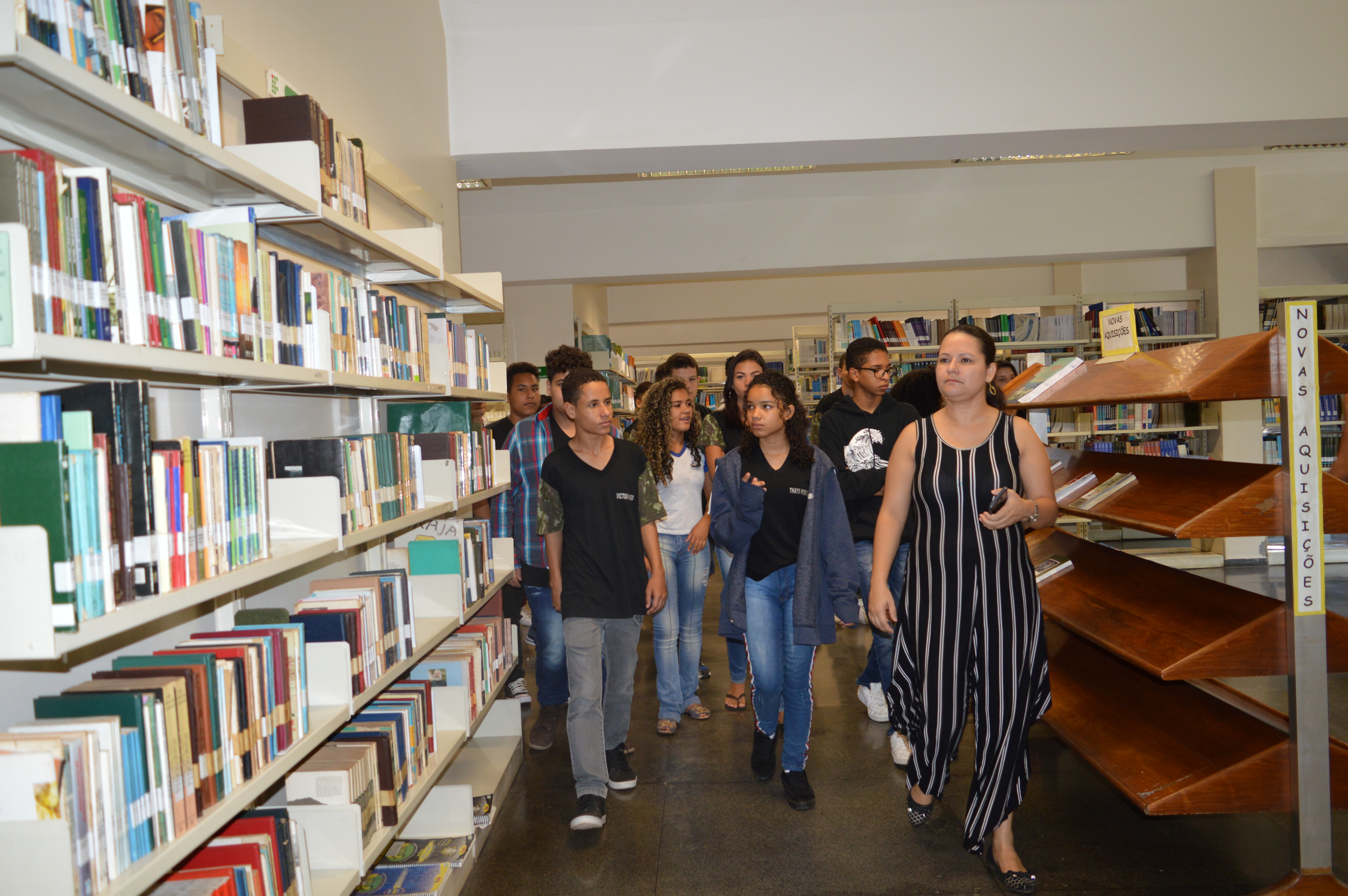 Coordenadora de Eventos e professora, Gleice Alves de Sousa, coordena atualmente o projeto Conhecendo o IFG no Câmpus Goiânia.